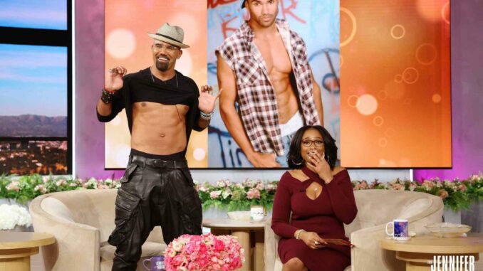 Shemar Moore Flashes Abs — and Kisses Fan! — During Wild Talk Show Appearance: ‘This Is for All My Grannies’