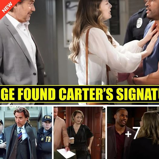 AGGIORNAMENTO SCOTTANTE E SORPRENDENTE!! Ridge chiama la polizia dopo aver trovato la firma di Carter sui documenti della LLC | Beautiful