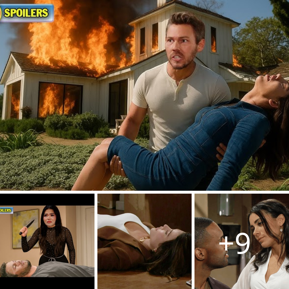 Luna dà fuoco alla casa sulla scogliera, Steffy sviene per il fumo ma Liam è lì | Beautiful